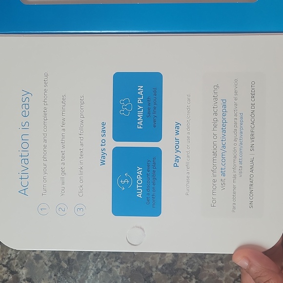 AT & T Calypso PRE-PAID 5.5" display, rear camera 16GB android new sealed box - Picture 5 of 9